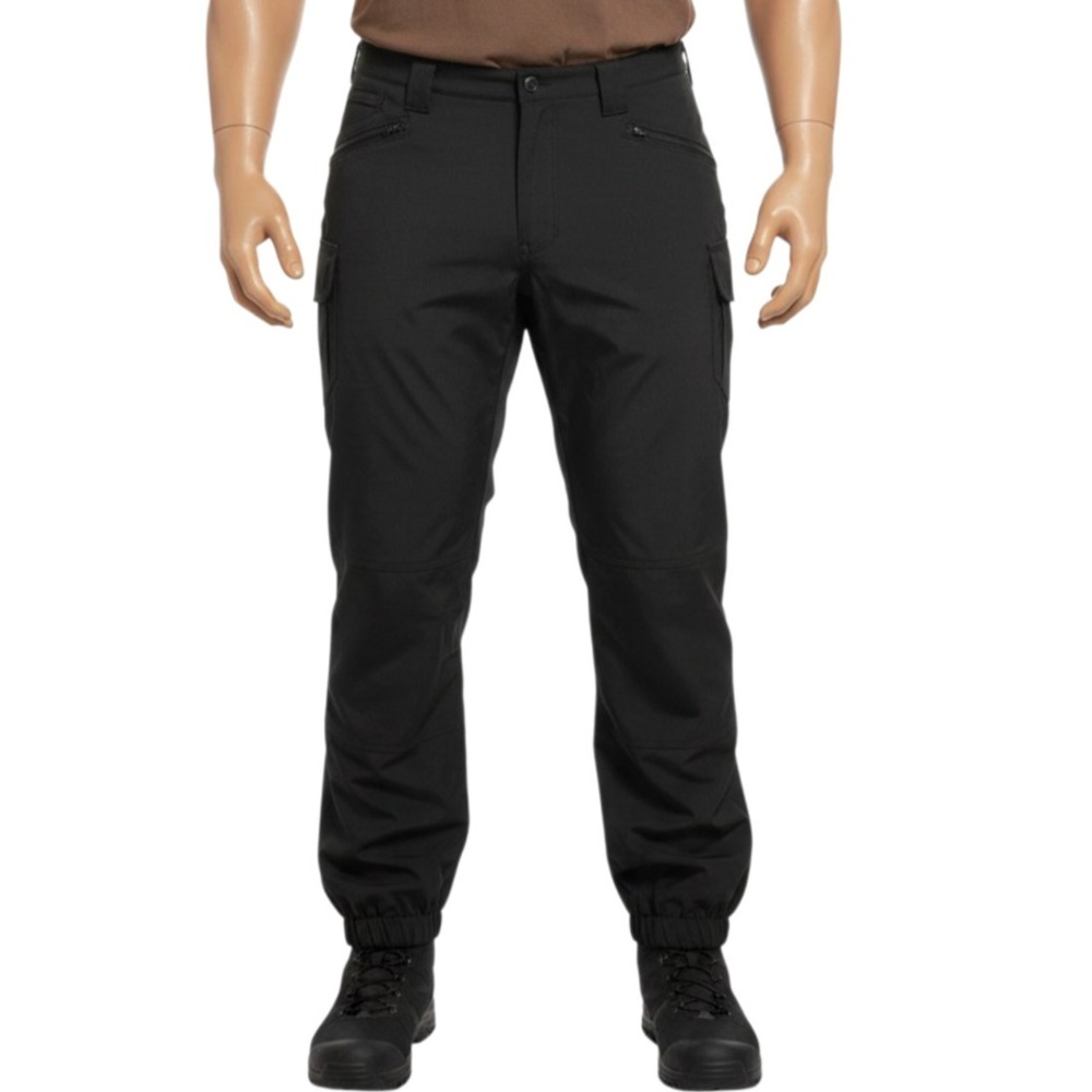 FLEXCAMO Cargo Pants Men's 5XL (46–50 x30) Black Elastic Waist Work Tactical